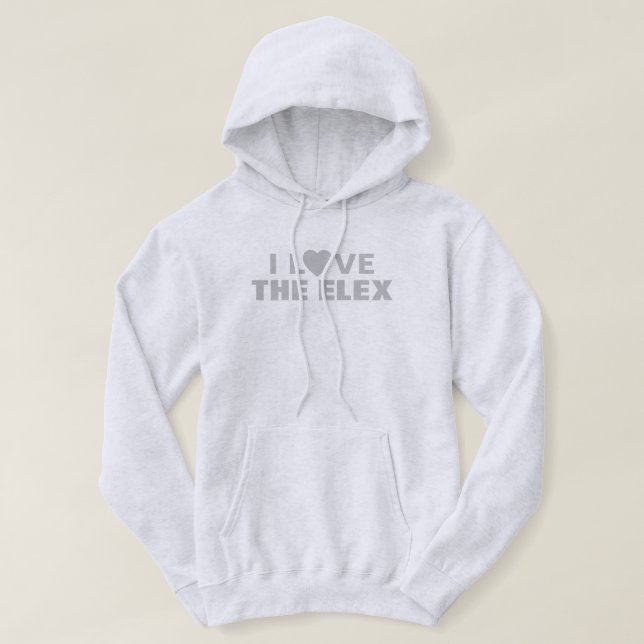 J'Aime Le Sweat - shirt à capuche Elex™ (Design devant)