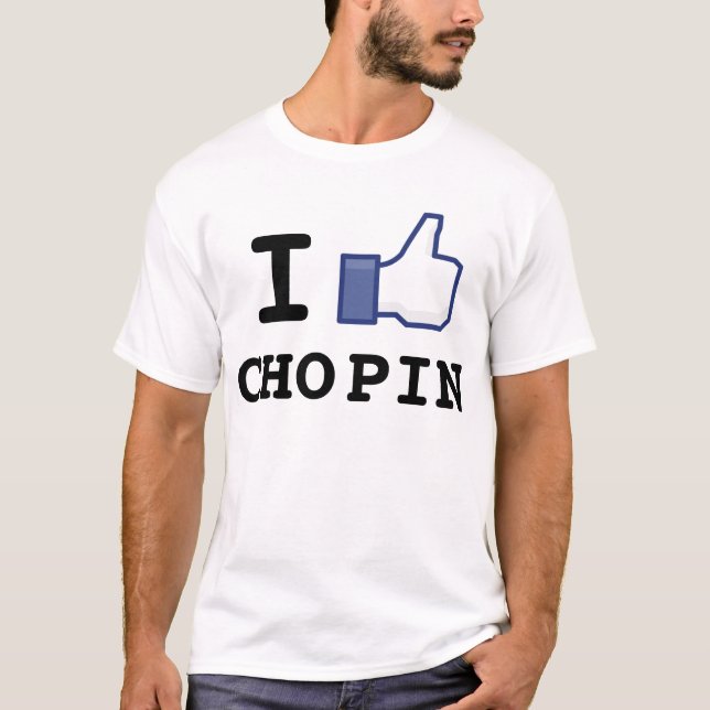 J'aime le T-shirt Chopin (Devant)