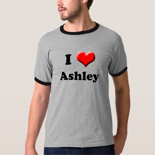 J'aime le T-shirt d'Ashley (Devant)