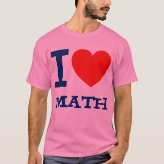 J'aime le T-shirt de base de maths
