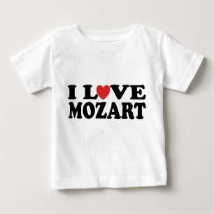 J'aime le T-shirt de bébé de Mozart