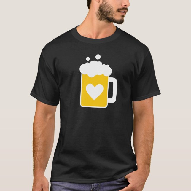 J'aime le T-shirt de bière (Devant)