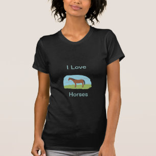J'aime le T-shirt de chevaux