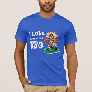 J'aime le T-shirt de coutume de BBQ Sasquatch