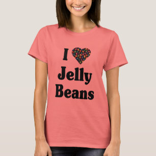 J'aime le T-shirt de dragées à la gelée de sucr