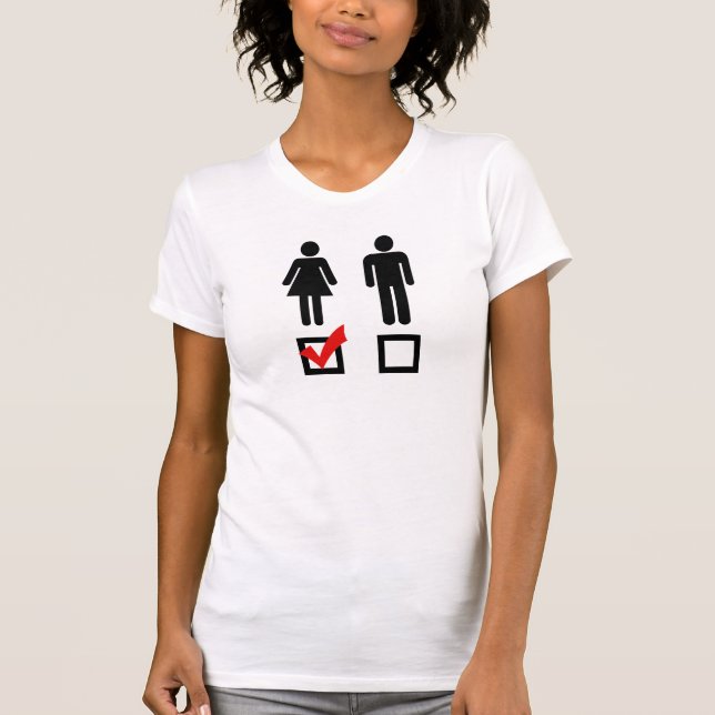 J'aime le T-shirt de filles (Devant)