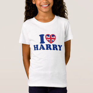 J'aime le T-shirt de filles de Harry