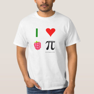 J'aime le T-shirt de framboise