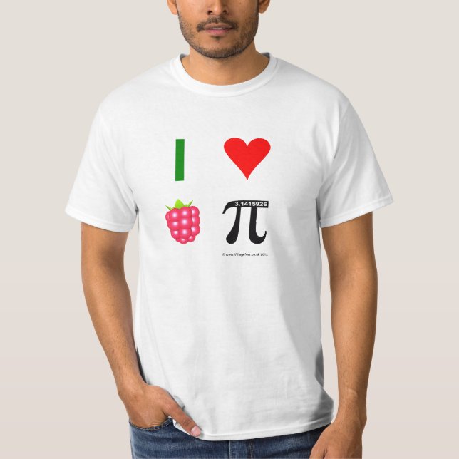J'aime le T-shirt de framboise (Devant)