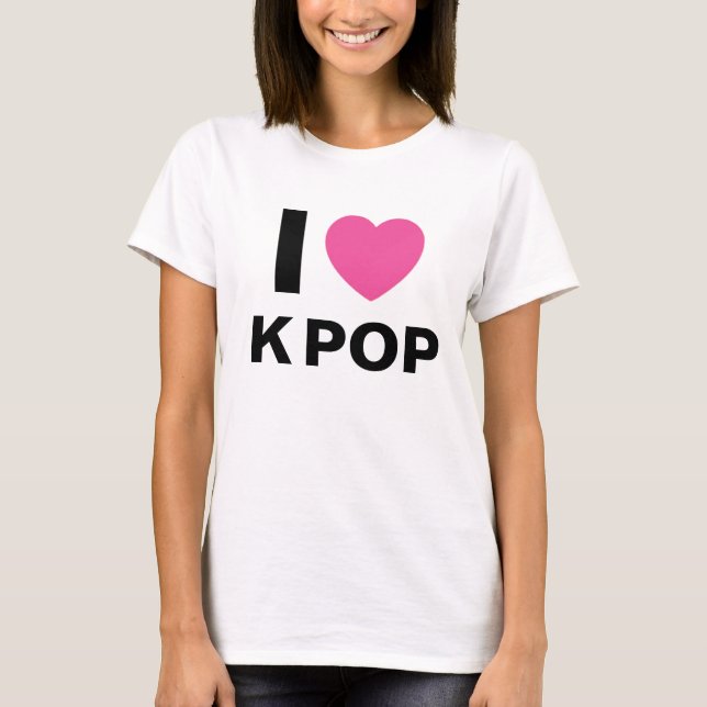 J'aime le T-shirt de K POP (Devant)