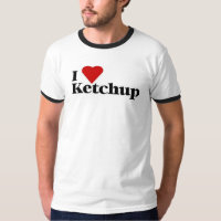J'aime le T-shirt de ketchup