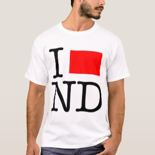 J'aime le T-shirt de ND le Dakota du Nord