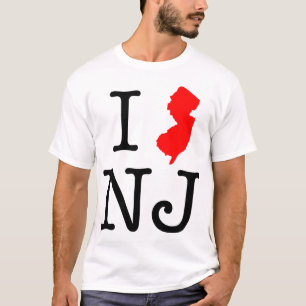 J'aime le T-shirt de New Jersey de NJ