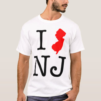 J'aime le T-shirt de New Jersey de NJ