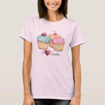 J'aime le T-shirt de petits gâteaux (de coeur)
