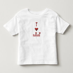 J'aime le T-shirt de T-shirt de l'enfant en bas