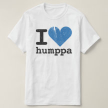 J'aime le T-shirt de valeur bleue de Humppa