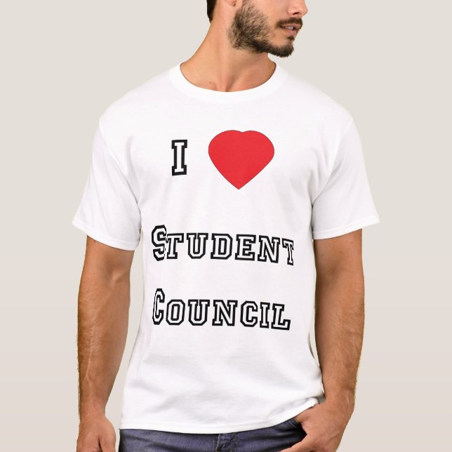 J'aime le T-shirt du Conseil d'étudiant (Devant)