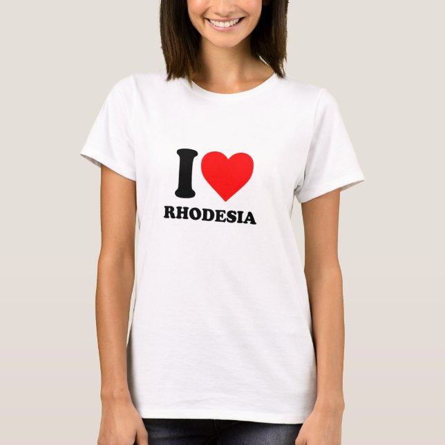 J'aime le T-shirt frais de la Rhodésie (Devant)