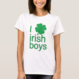 J'aime le T-shirt irlandais de garçons