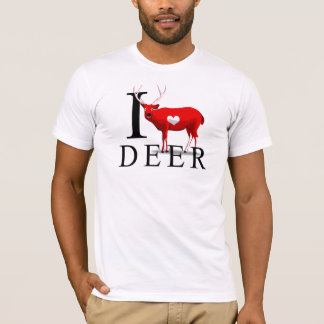 J'aime le T-shirts de cerfs communs