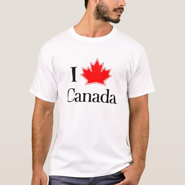 J'AIME LE T-SHIRTS DU CANADA (Devant)