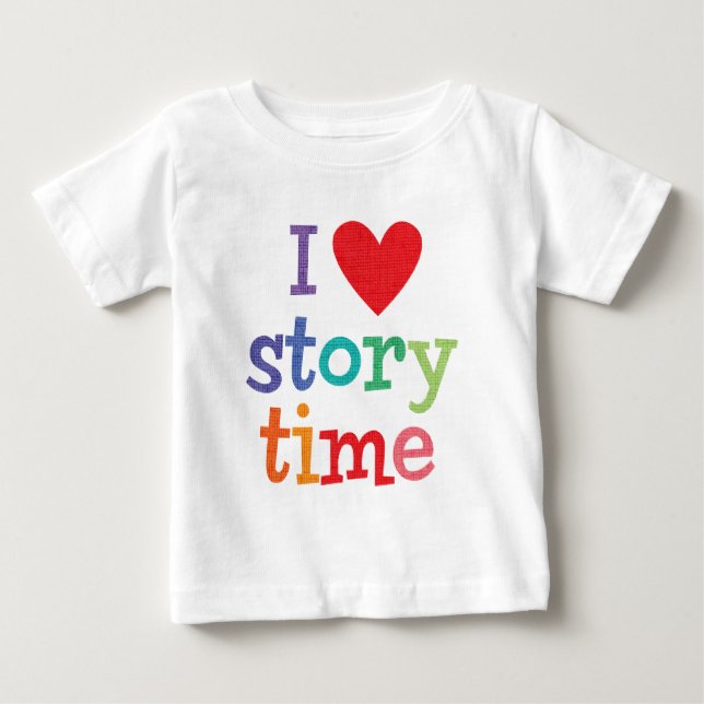 J'aime le T-shirts et les cadeaux de Storytime (Devant)