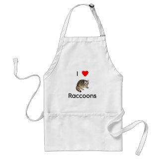 J'aime le tablier de ratons laveurs