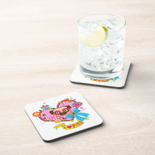 J'Aime Les Carlins ! Dessous de verre à dos de liè