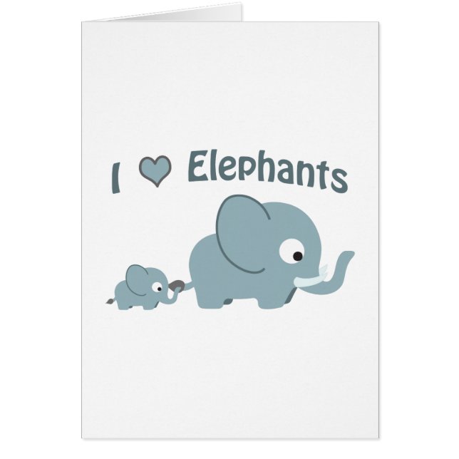 J'aime les éléphants. (Devant)
