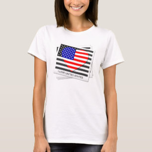 J'aime les États-Unis - T-shirts Vintages