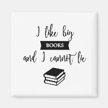 J'aime les gros livres, aimant frigo