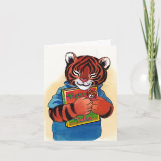 J'aime les livres carte de remerciements