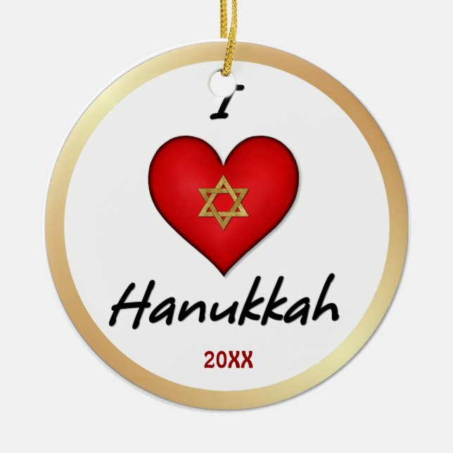 J'aime les ornements Hanoukka (Devant)