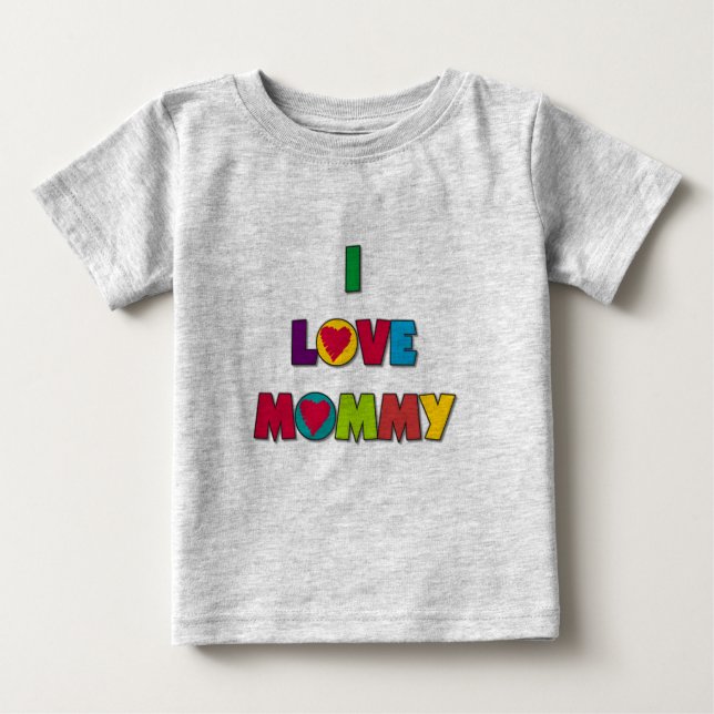 J'aime les t-shirts et cadeaux de maman (Devant)