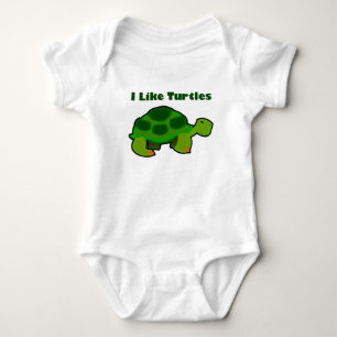 J'aime les Tortues - Body Bébé en Jersey