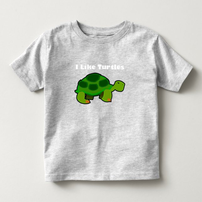 J'Aime Les Tortues - Toddler Fine Jersey T-Shirt (Devant)