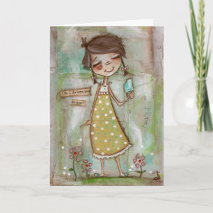 J'aime l'été et vous - Carte de voeux