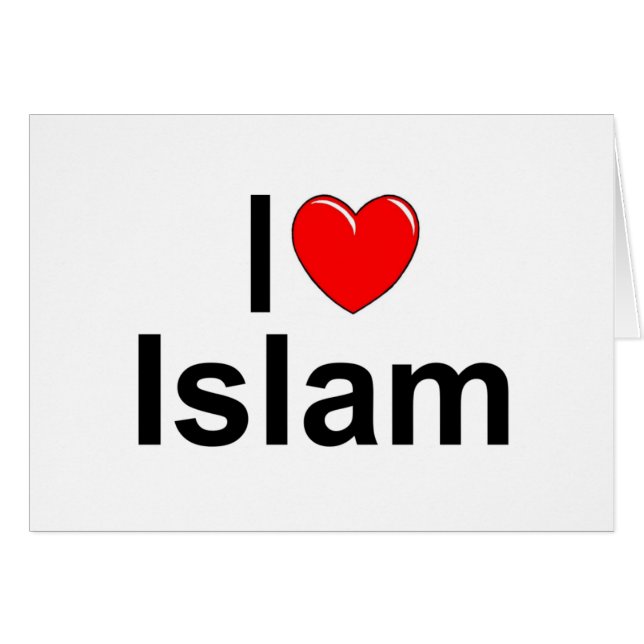 J'aime l'Islam (de coeur) (Devant horizontal)