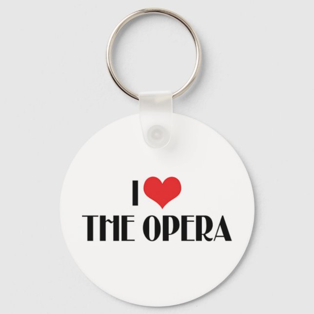 J'aime l'opéra porte-clés (Recto)