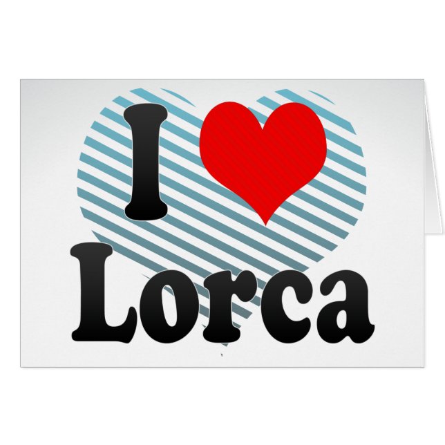 J'aime Lorca, Espagne. J'Encanta Lorca, Espagne (Devant Horizontal)