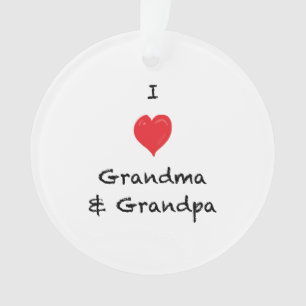 J'aime l'ornement dégrossi de photo de grand-maman