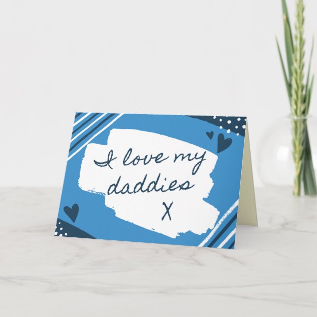 J'aime ma carte de Fête des pères de papes (Devant)