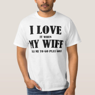 J'aime ma femme Golf T-shirt