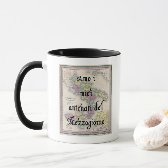 J'Aime Ma Mug D'Ancêtres Du Sud De L'Italie (Avec donut)