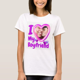 J'Aime Ma Petite Amie T-Shirt Personnalisé