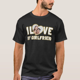 J'Aime Ma Petite Amie T-Shirt Personnalisé