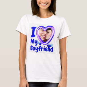 J'Aime Ma Petite Amie T-Shirt Personnalisé