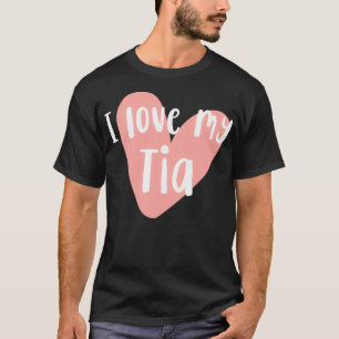 J'aime ma tante  T-shirt drôle de tante mignante c