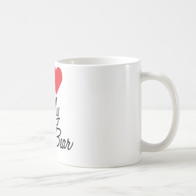 J'aime ma tasse de café d'ours de papa (Droite)